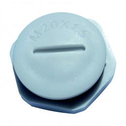 BPM12, M12, Light Grey Nylon Blanking Plug, Pack of 10